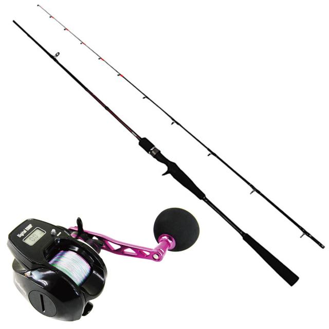 solfiesta タイラバロッド SPATHA 焔 692FH ＆ FRIDAY 150 ベイトリール セット (tairubberset-63) solfiesta タイラバロッド SPATHA 焔 692FMH ＆ デジタルカウンター