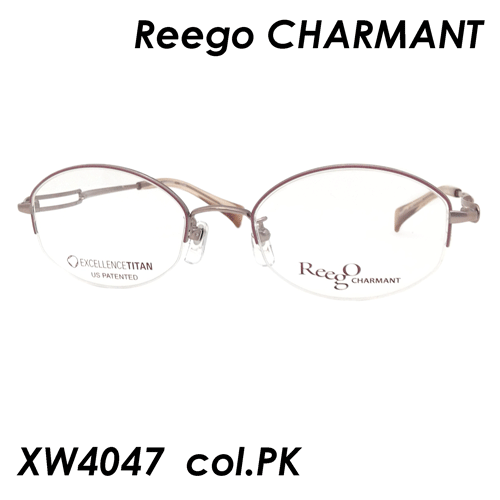 Reego CHARMANT(リーゴ シャルマン) メガネ XW4047 col.PK(ピンク