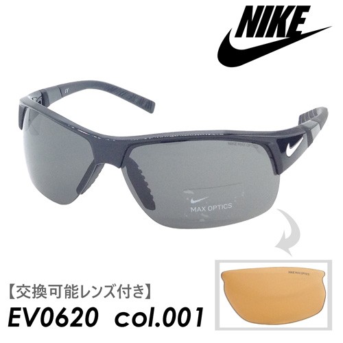 NIKE(ナイキ) サングラス SHOW X2(ショーエックスツー) EV0620 col.001 [BLACK] #3 【交換可能レンズ付き】