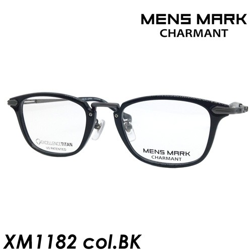 MENS MARK(メンズマーク) メガネ XM1182 col.BK[ブラック] 50mm 日本製