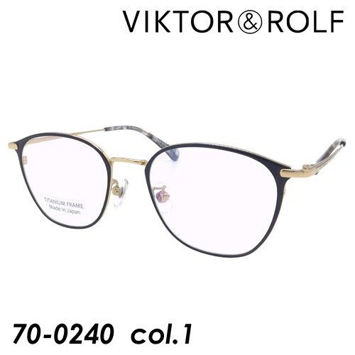 VIKTOR&ROLF(ヴィクターアンドロルフ) メガネ 70-0240 col.1 ゴールド