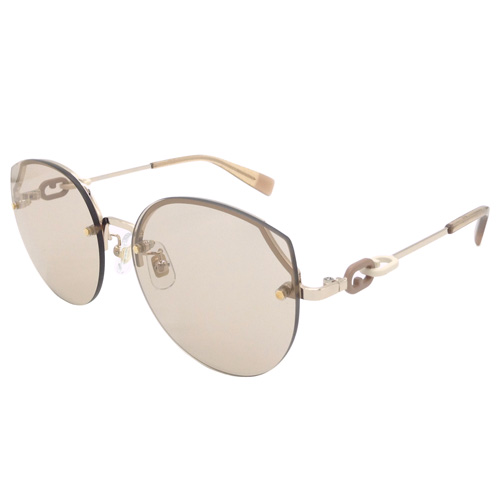 FURLA フルラ サングラス SFU480J col.0GE2 ライトブラウン/ライトベージュ 57mm UVカット_1