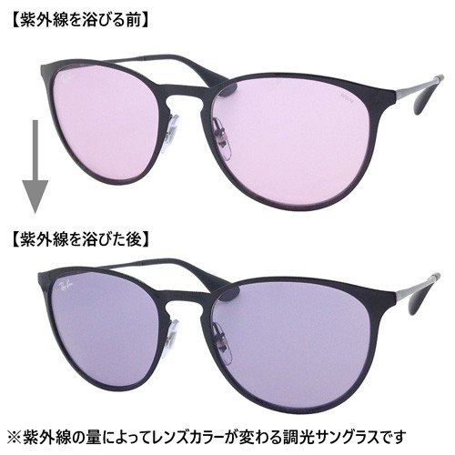 Ray-Ban レイバン 調光サングラス ERIKA METAL EVOLVE RB3539 col.002