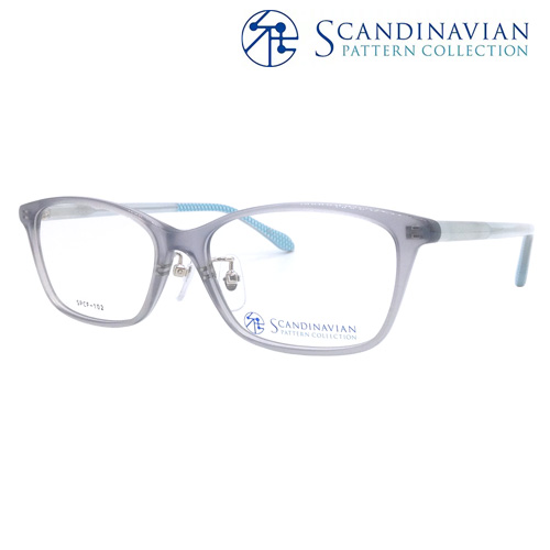 Scandinavian Pattern Collection スカンジナビアン SPCF-102 col.1/2 52mm 北欧 1.60〜1.74極薄型非球面レンズ付 クリアレンズ 伊達メガネ 度なし 度付き