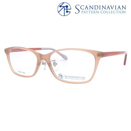 Scandinavian Pattern Collection スカンジナビアン SPCF-102 col.1/2 52mm 北欧 1.60〜1.74極薄型非球面レンズ付 クリアレンズ 伊達メガネ 度なし 度付き