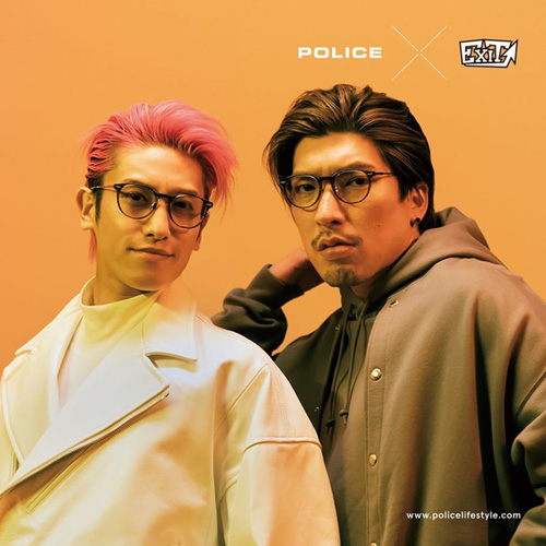 POLICE × EXIT メガネ VPLD93J col.06WQ/09HP/0P79 50mm ポリス イグジット 第2弾 りんたろー。 兼近大樹 かねち OPTICAL_5