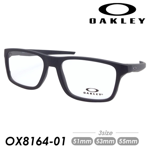 OAKLEY オークリー メガネ PORT BOW ポートボウ OX8164-01 satin black 51mm 53mm 55mm 国内正規品/保証書付の通販は