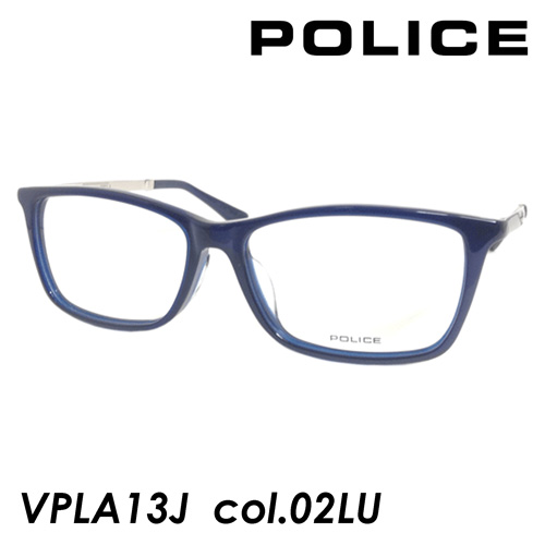 POLICE ポリス メガネ VPLA13J col.02LU ネイビー/シルバー 54mm