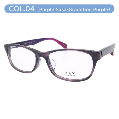 O&X NEW YORK オーアンドエックス メガネ OP-J58 col.01/04/05/06 54mm 日本製 鯖江 ウェリントン 4color