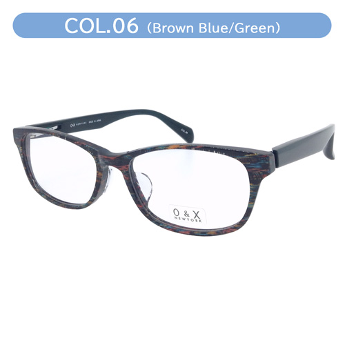 O&X NEW YORK オーアンドエックス メガネ OP-J58 col.01/04/05/06 54mm 日本製 鯖江 ウェリントン 4color