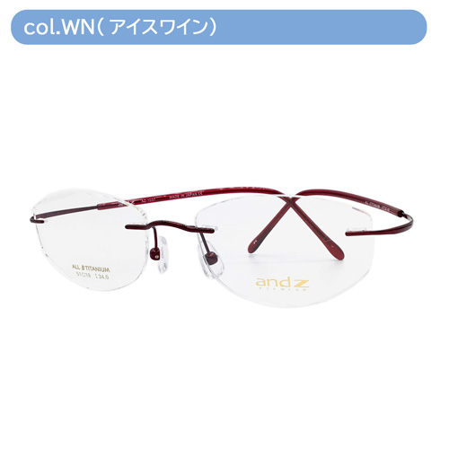 andZ EYEWEAR アンズィ アイウェア メガネ AZ-1003 col.OR 50mm 日本製