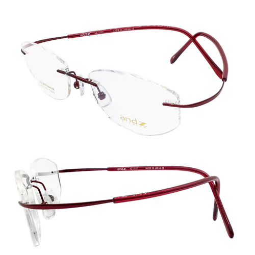 andZ EYEWEAR アンズィ アイウェア メガネ AZ-1037 col.PK / WN 51m 日本製 全2色_4
