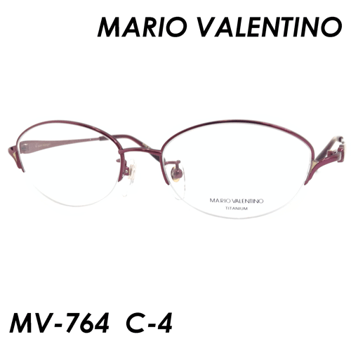 MARIO VALENTINO(マリオ バレンチノ) メガネ MV-764 C-4 50mm 日本製の通販は