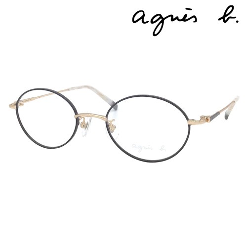 agnes b. アニエスベー メガネ 50-0096 C01/C02/C03 48mm オーバル