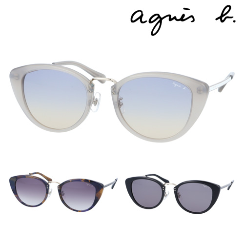 agnes b. アニエスベー サングラス 51-0001 C01/C02/C03 52mm UVカット 紫外線カット 3color