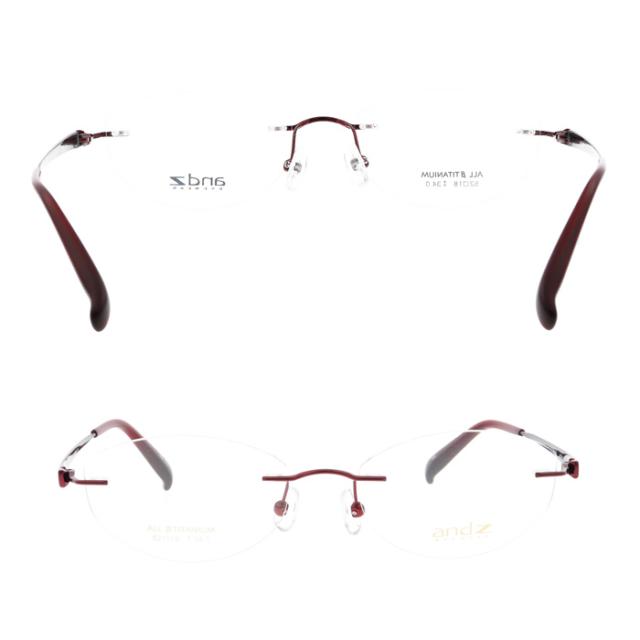 andZ EYEWEAR アンズィ アイウェア メガネ AZ-1020 col.GP/WN 52mm 2color 日本製 βチタン ツーポイント フチなし andZ EYEWEAR アンズィ アイウェア メガネ AZ-1020 col.GP/WN 52mm