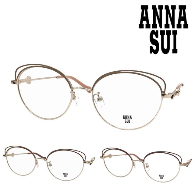 ANNA SUI アナスイ メガネ 60-9031-01/02/03 51mm ラウンド 3color 11,880円