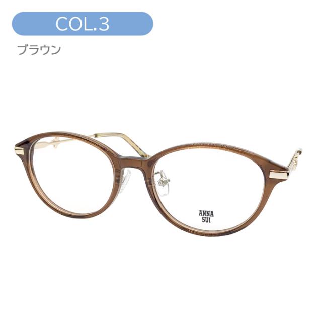 ANNA SUI アナスイ メガネ 60-9034-01/02/03 50mm ボストン 3color ANNA SUI アナスイ メガネ 60-9034-01/02/03 50mm ボストン 3colorの