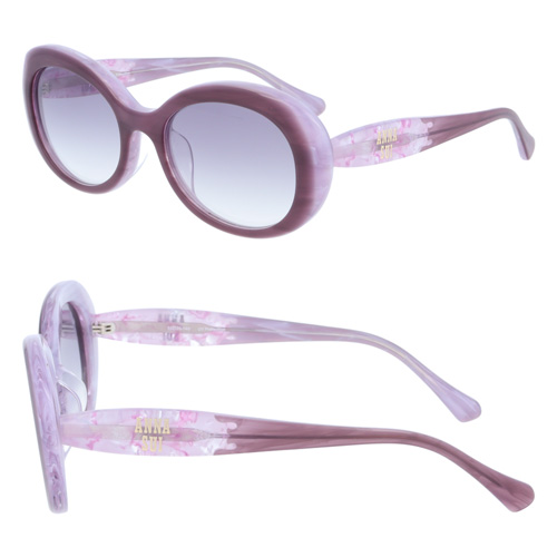 ANNA SUI アナスイ サングラス 61-0004-01/02/03 55mm 紫外線 UVカット 3color