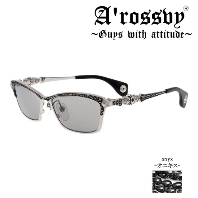 A’rossby ロズビー サングラス 209252301 56mm 日本製 2024 Vol.24 チタン 925Silver オニキス