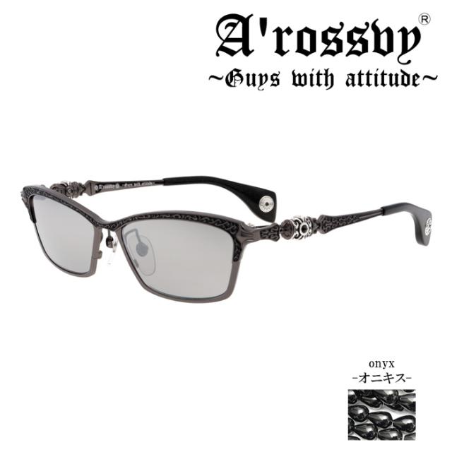 A’rossby ロズビー サングラス 209252302 56mm 日本製 2024 Vol.24 チタン 925Silver オニキス