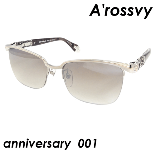 A'rossvy(ロズヴィー) サングラス anniversary 001 [シルバー×ゴールド