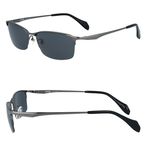 CIENEGA シェネガ サングラス CN-KS02 col.1/2 62mm ハーフリム ゆったり 大きいサイズ ビッグサイズ ロングテンプル キングサイズ 2color