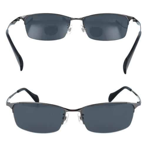 CIENEGA シェネガ サングラス CN-KS02 col.1/2 62mm ハーフリム ゆったり 大きいサイズ ビッグサイズ ロングテンプル キングサイズ 2color