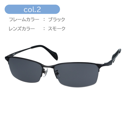 CIENEGA シェネガ サングラス CN-KS02 col.1/2 62mm ハーフリム ゆったり 大きいサイズ ビッグサイズ ロングテンプル キングサイズ 2color