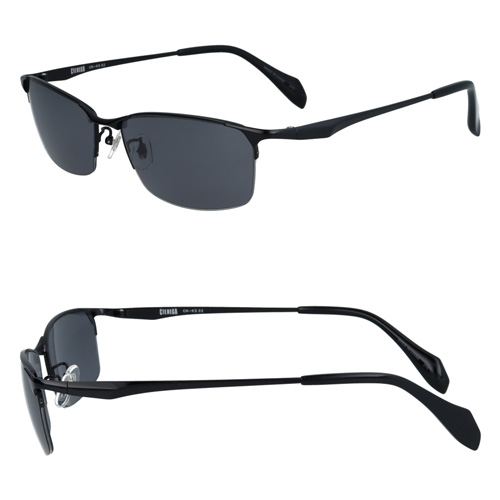 CIENEGA シェネガ サングラス CN-KS02 col.1/2 62mm ハーフリム ゆったり 大きいサイズ ビッグサイズ ロングテンプル キングサイズ 2color