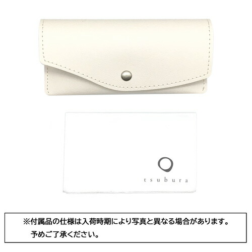 tsubura つぶら メガネ T-06 Beni-iro/Kin-iro 51mm ラウンド チタン 日本製 2color