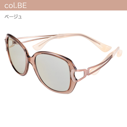 ChocoSun ちょこサン 鼻パッド無し サングラス FG24504 col.BE/BK/BL/BR/GR/KH/RE 54mm 紫外線 UVカット ブルーライトカット 7color_7