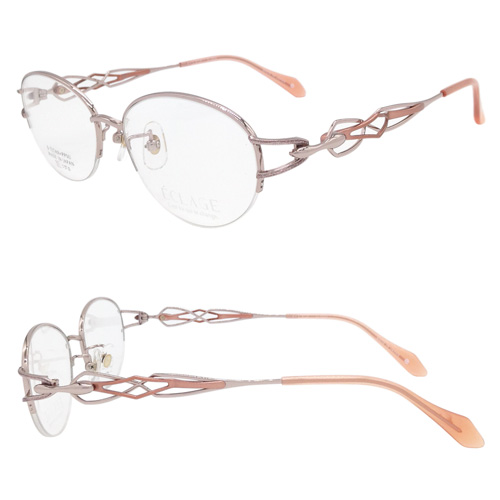 ECLAGE エクラージュ メガネ EL-0022 col.2/4 51mm 日本製 MADE IN JAPAN TITAN 2color