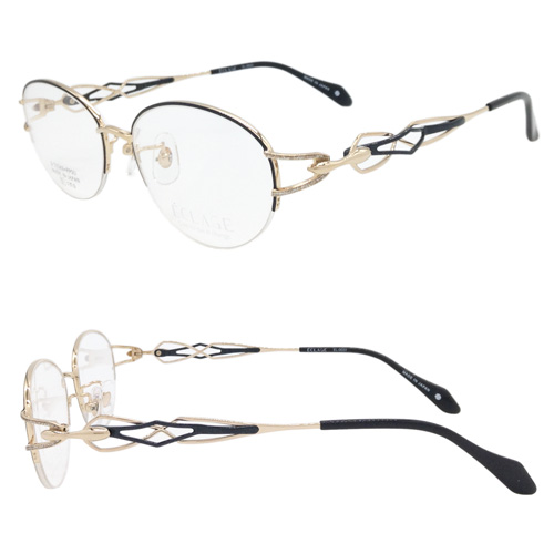 ECLAGE エクラージュ メガネ EL-0022 col.2/4 51mm 日本製 MADE IN JAPAN TITAN 2color