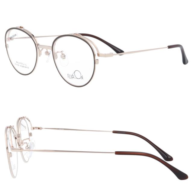 FLIP ON フリッポン 跳ね上げメガネ FO-1001 col.1/2/3/4 47mm 4color