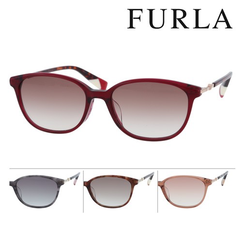 FURLA フルラ サングラス SFU747J col.01ED/06LB/06MY/0913 53mm 紫外線 UVカット 4color