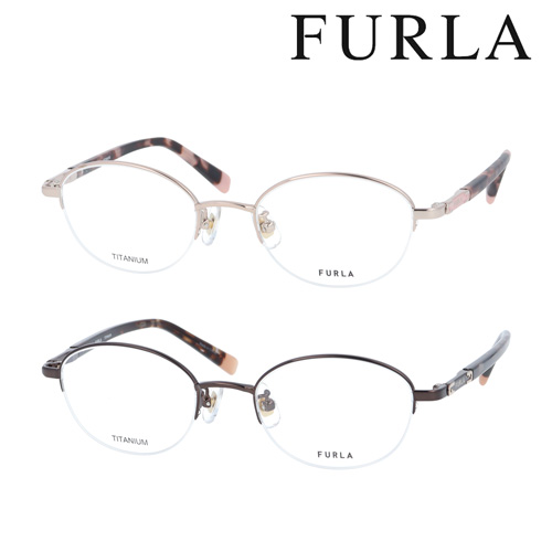 FURLA フルラ メガネ VFU708J col.0A85/0I86 48mm チタン 2color