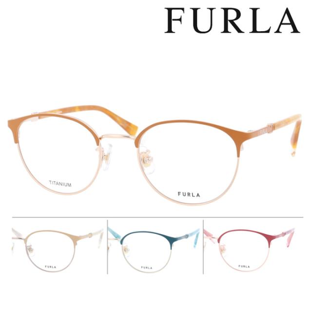 FURLA フルラ メガネ VFU966J col.0493/0C1L/0K3L/0S45 49mm 4color