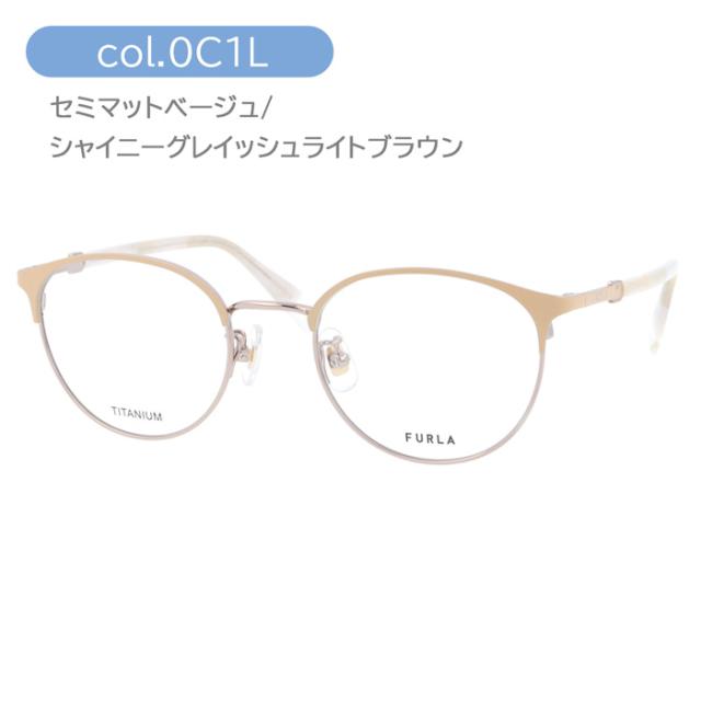 FURLA フルラ メガネ VFU966J col.0493/0C1L/0K3L/0S45 49mm 4color_4