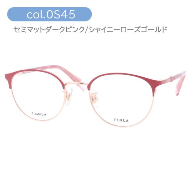 FURLA フルラ メガネ VFU966J col.0493/0C1L/0K3L/0S45 49mm 4color_10