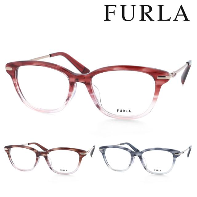 FURLA フルラ メガネ VFUA90J col.090R/09N3/06WR 51mm 3color