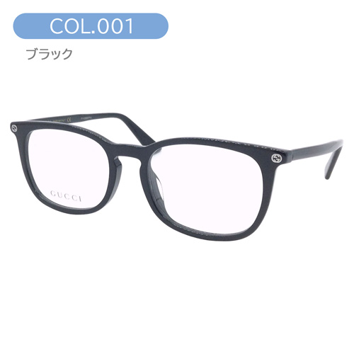 GUCCI グッチ メガネ GG0122OA col.001/002 52mm 正規販売認定店 レンズ付き レンズセット 調光/薄型非球面クリアレンズセット 度なし/度あり