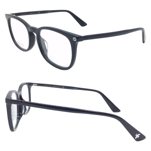 GUCCI グッチ メガネ GG0122OA col.001/002 52mm 正規販売認定店 レンズ付き レンズセット 調光/薄型非球面クリアレンズセット 度なし/度あり