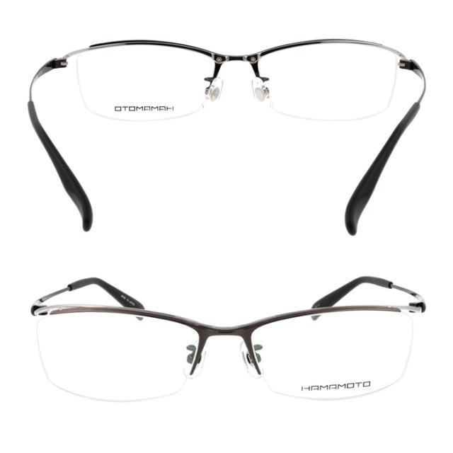 HAMAMOTO ハマモト メガネ HT-101 C-1/2/3 55mm 日本製 チタン 3color 鯖江
