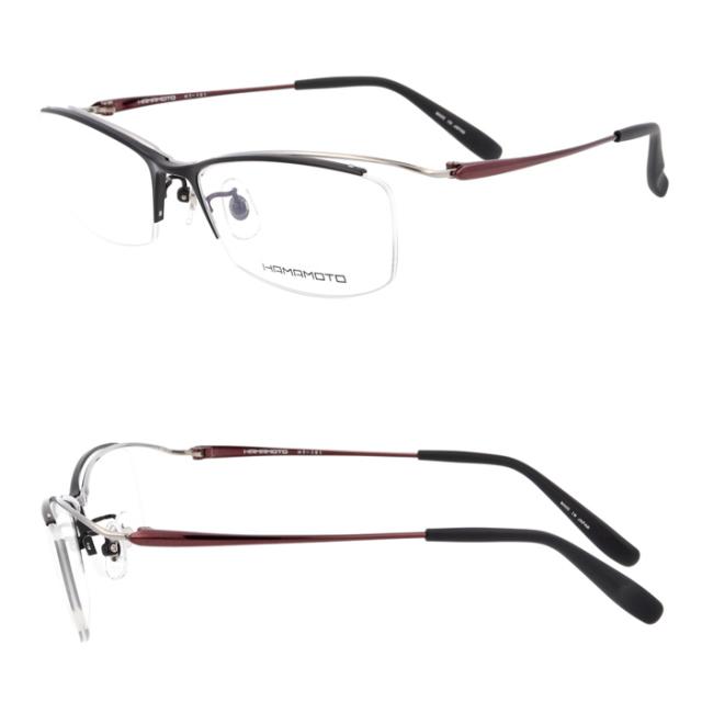 HAMAMOTO ハマモト メガネ HT-101 C-1/2/3 55mm 日本製 チタン 3color 鯖江