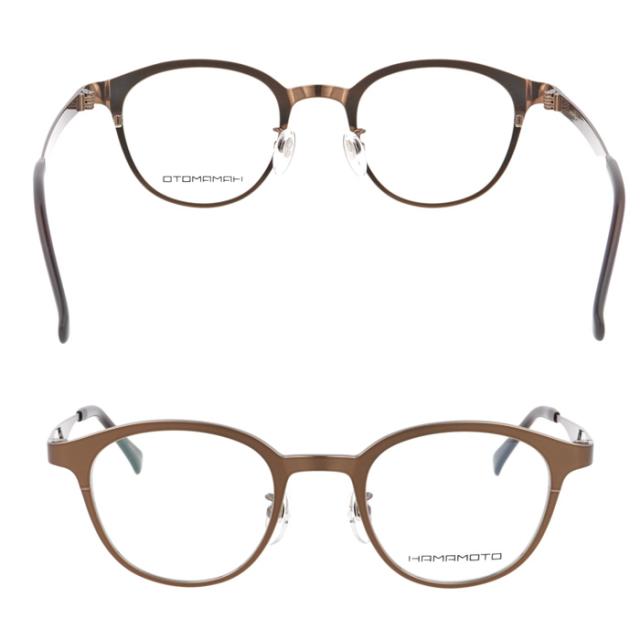 HAMAMOTO ハマモト メガネ HT-348 C-1/2/3/5 47mm 日本製 チタン 4color 鯖江