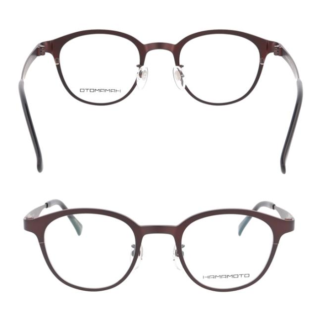 HAMAMOTO ハマモト メガネ HT-348 C-1/2/3/5 47mm 日本製 チタン 4color 鯖江