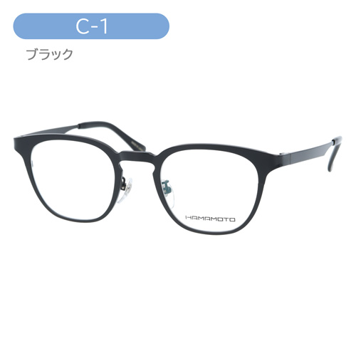 HAMAMOTO ハマモト メガネ HT-349 C-1/2/4 47mm 日本製 3color