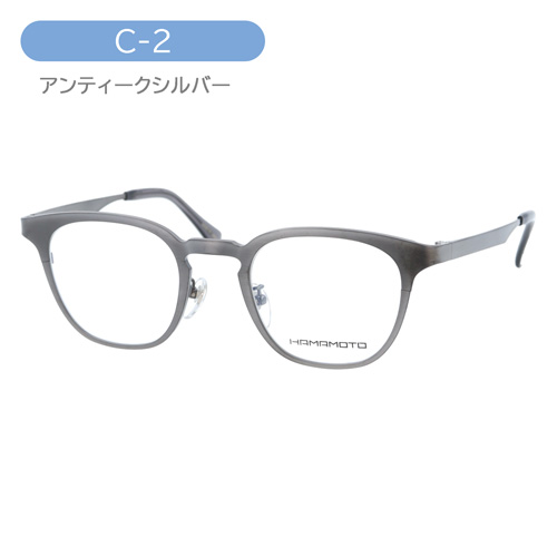 HAMAMOTO ハマモト メガネ HT-349 C-1/2/4 47mm 日本製 3color