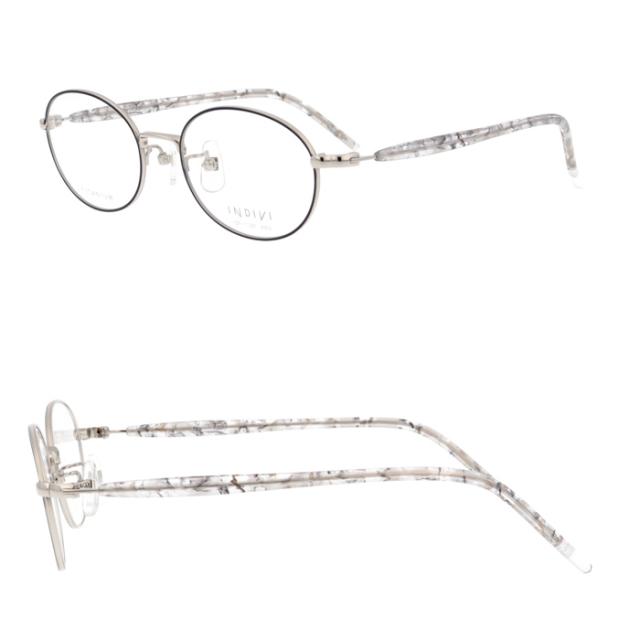 INDIVI インディヴィ メガネ IDF-1126 col.1/3/4 49mm  レンズ付き レンズセット 調光レンズ 薄型非球面 遠近両用 伊達メガネ 度なし 度付き チタン オーバル